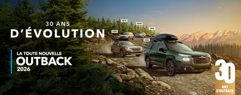  SUBARU Outback 2026  Une ingénierie entièrement renouvelée, des capacités toujours aussi légendaires